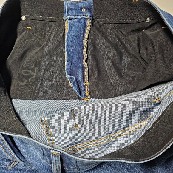 LulaRoe Magic Waist Denim Stretch Distressed Skinny Jeans Size 40 - Picture 5 of 8